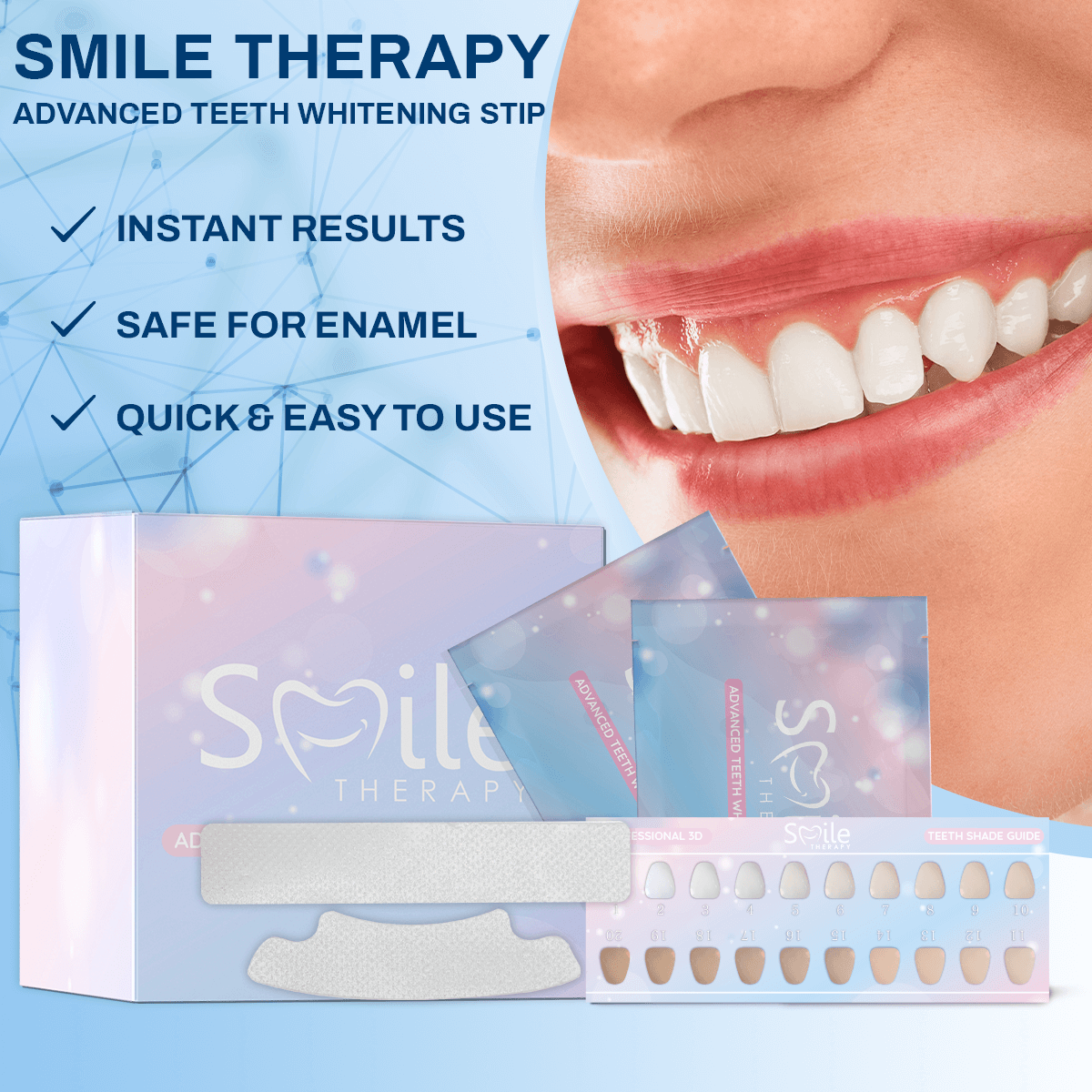Premium Teeth Cleaning & Whitening Strips - Smile Therapy